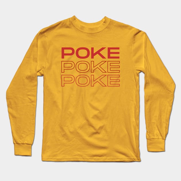Traditional Poke Font Long Sleeve T-Shirt by Hayden Mango Collective 